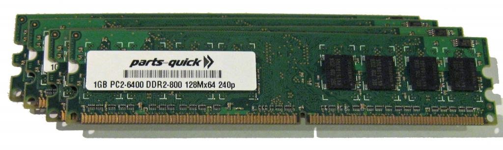 4GB Memory Upgrade for Dell Dimension 5150 (DM051) Desktop PC 4 X 1GB DDR2 Non-ECC PC2-6400 240 pin 800MHz DIMM RAM (PARTS-QUICK Brand)