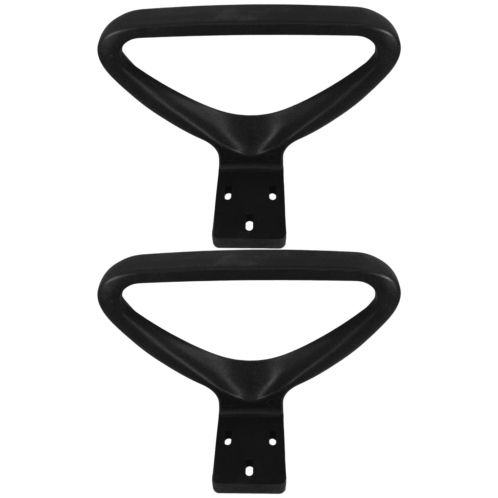 Ricambio Sedia Braccioli 2 Pezzi di Ricambio Ufficio per Poltrona Ufficio in Plastico Nero Supporto Rinforzato per Accessori per Sedie
