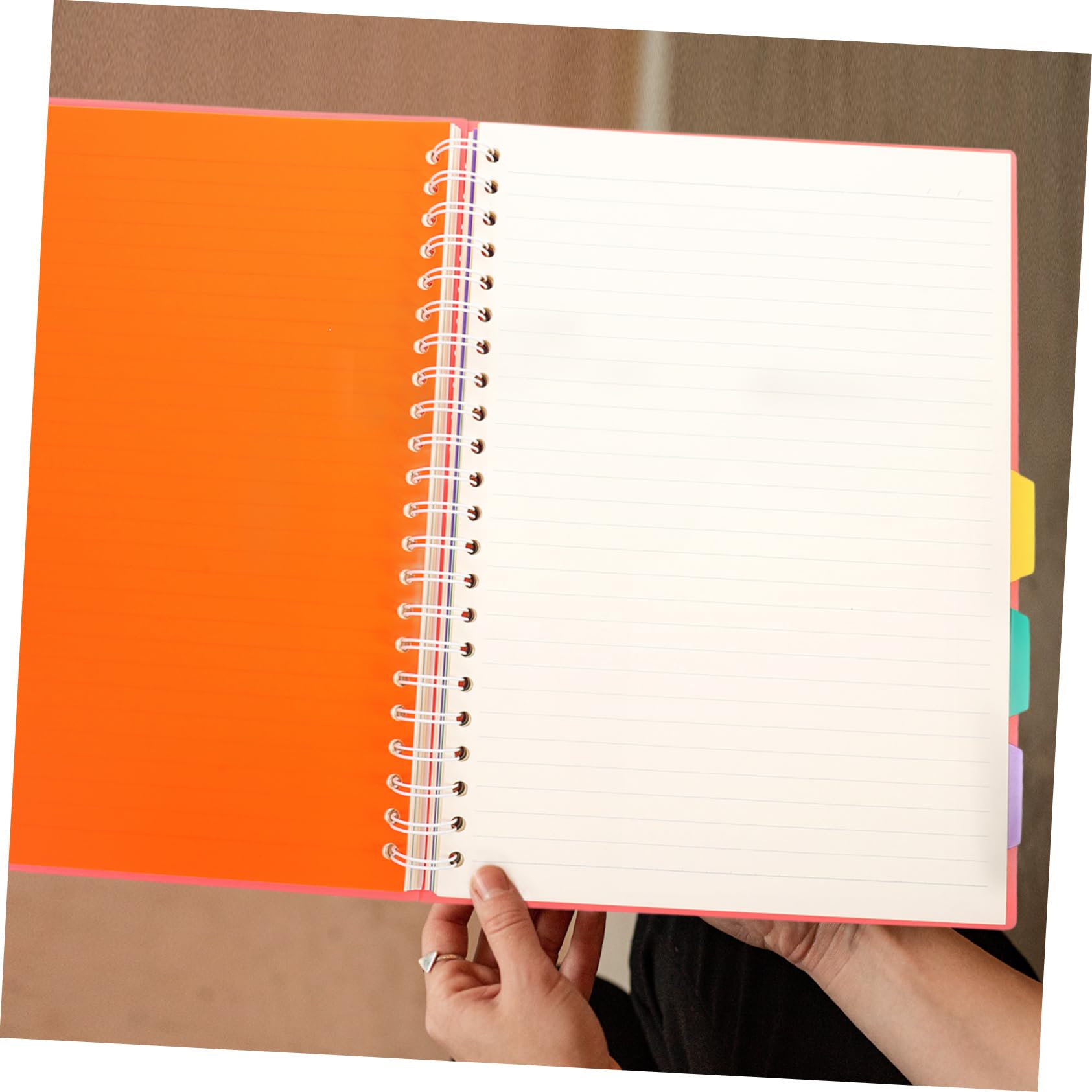 SHINEOFI Carnet à Spirale Bloc-notes de Bureau Lignes Écriture Format Pratique Carnet de Notes pour Étudiants et Employés