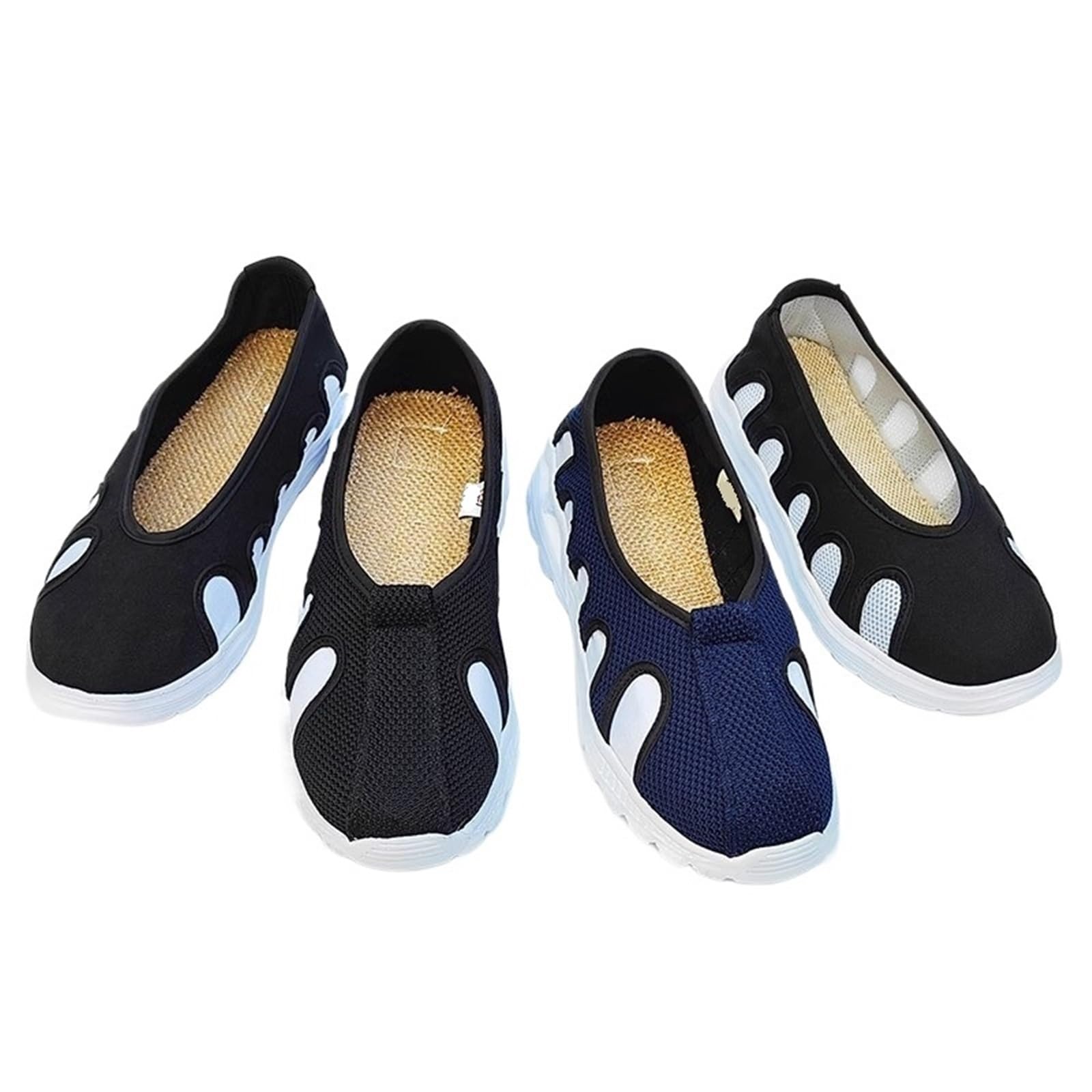 Scarpe da Kung Fu Tai Chi Tradizionale Manuale Tessuto di Cotone Traspirante Sportivo