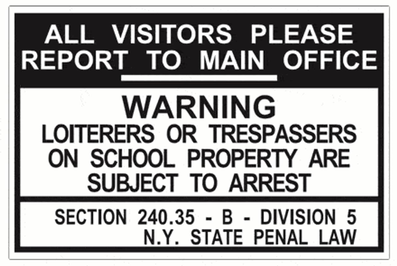 Tin sign vintage Visitors Please Report To The Main Office School Plaque Poster for Bar Pub Beer Home Garage Man Cave Wall Decor 12x8 Inch