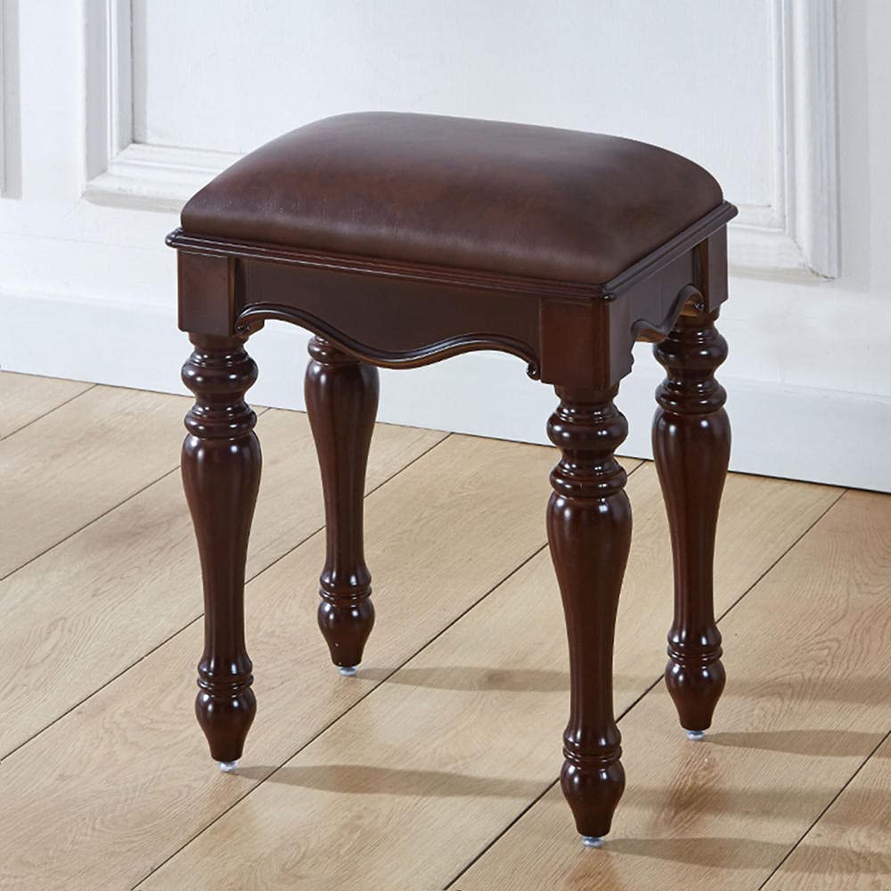 Sgabello classico europeo per trucco, con sedile imbottito, stile vintage, per musicisti Guzheng e pianoforti