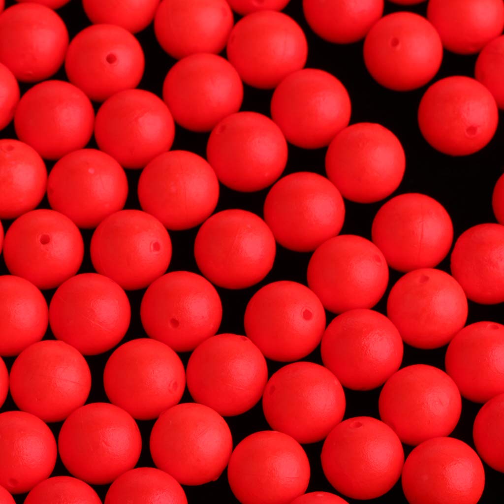Baosity 200pcs Fishing Floating Bobbers Ball Foam Indicator Tools Stream Positioning Floats 7mm