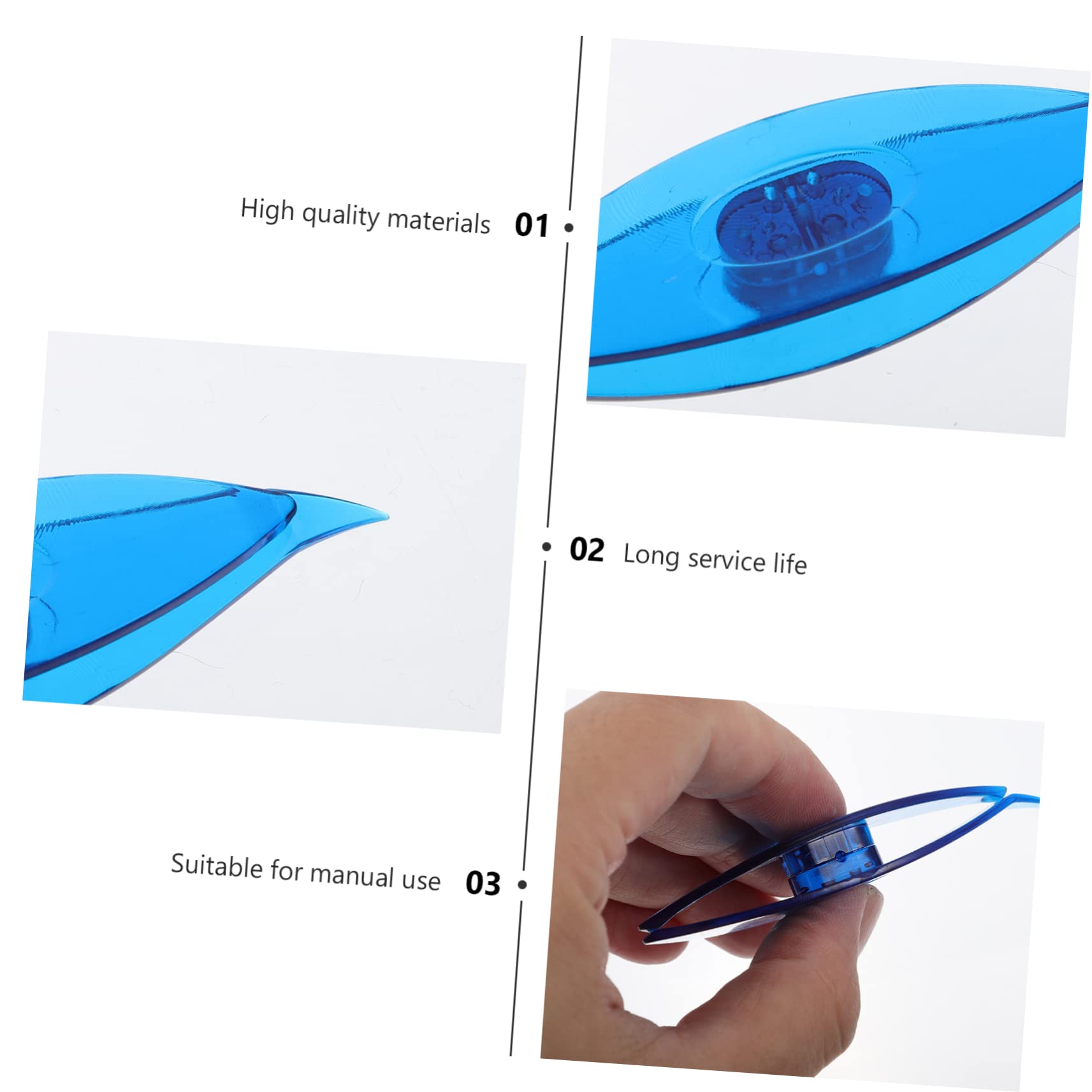 Homoyoyo 3sets Home Weaving Tools Plastic Tatting Shuttle Lacing Needles Needle Type Weaving Comfortable to Hold DIY Shuttle Lace Making Supplies 2pcs*3