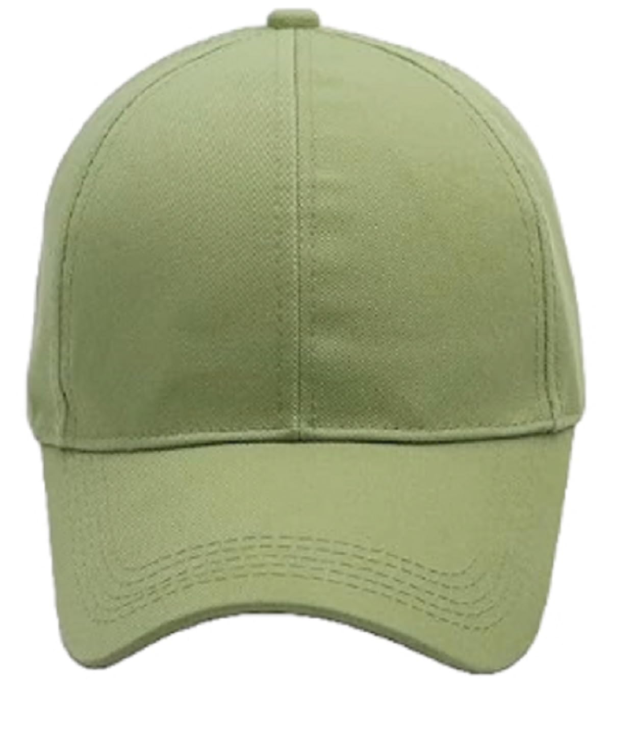 Zacharias Men's Cotton Adjustable Plain Solid Baseball Cap (Olive Green) 1