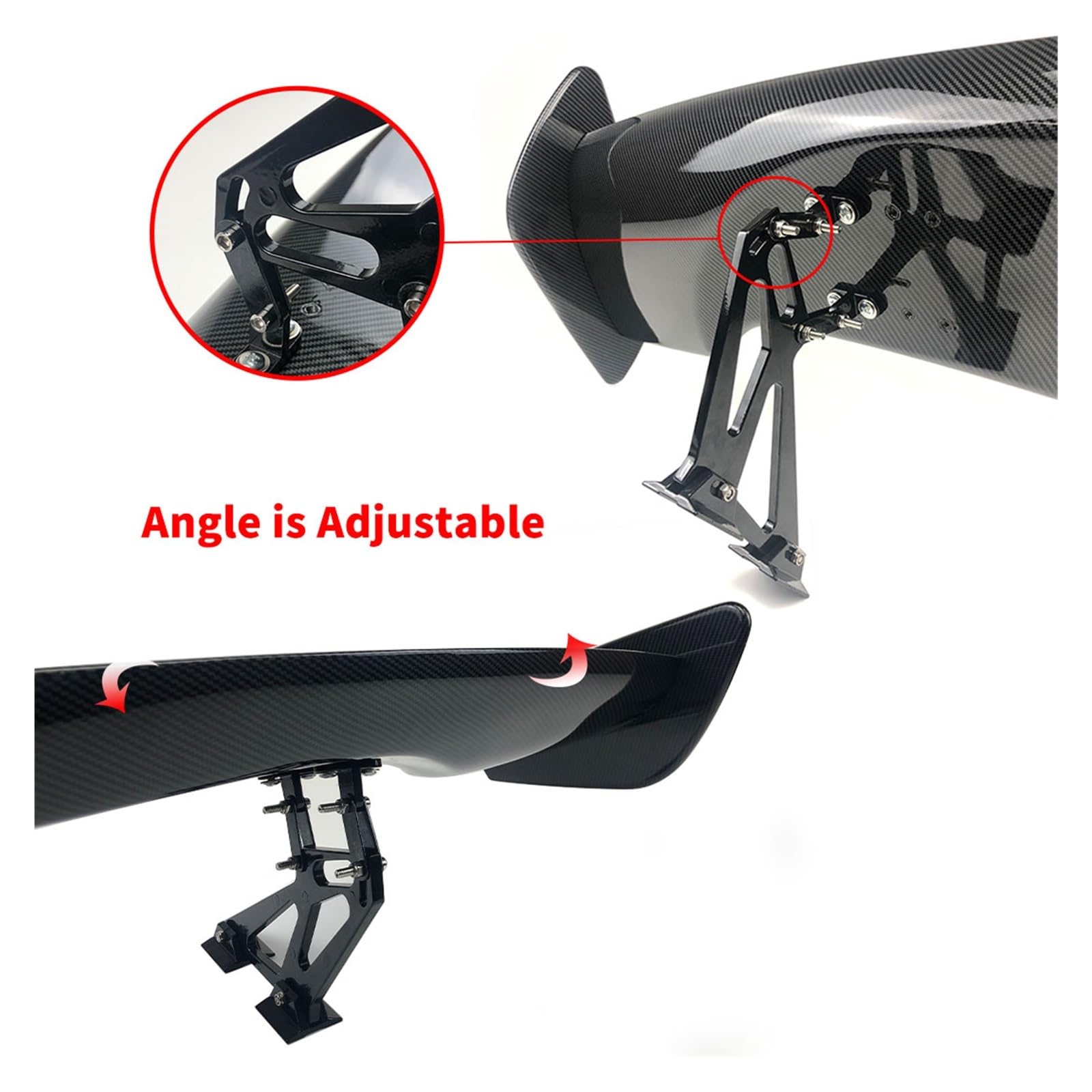 SUNGOOYUE Ala Posteriore Per Fuoristrada RC – Spoiler Sostitutivo In Plastica Per Modelli Bonzai, Jubatus, Intrepid 1/14 E 1/16, Nero - 3