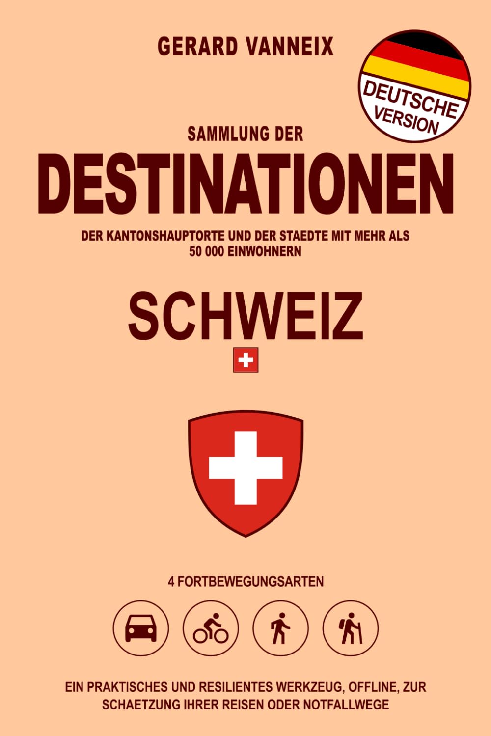 DESTINATIONEN - SCHWEIZ: Geschätzte Entfernungen und Reisezeiten in der Schweiz