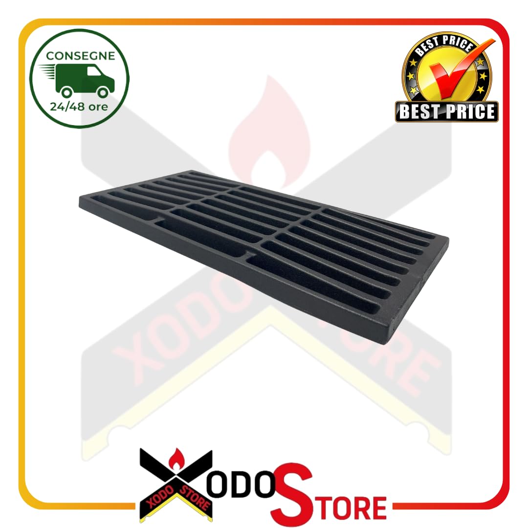 Griglia Caduta Cenere in Ghisa ORIGINALE EDILKAMIN 17x35 cm – Cod. R28020 | Ricambio per Stufe Acquatondo, Alto2, Idro 100, Plus, Spazio, Stile Curvo | GHISA