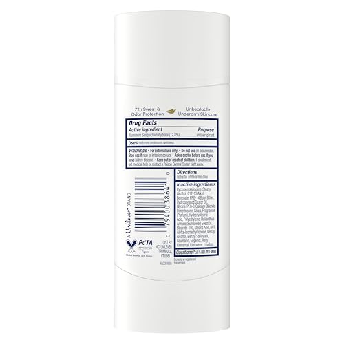 Image of Dove Advanced Care Antiperspirant Deodorant Stick Caring Coconut for Helping Repair Skin Barrier After Shaving, with 72-Hour Sweat & Odor Protection, 2.6 oz