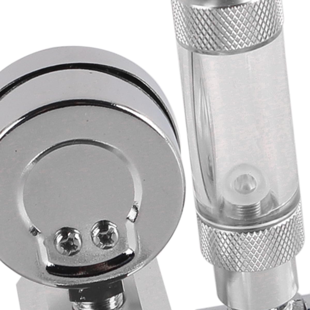 Válvula solenoide magnética de CO2 para Acuario con válvula de retención y Contador de Burbujas W21.8 para acuarios y Tanques de Agua Dulce con Plantas