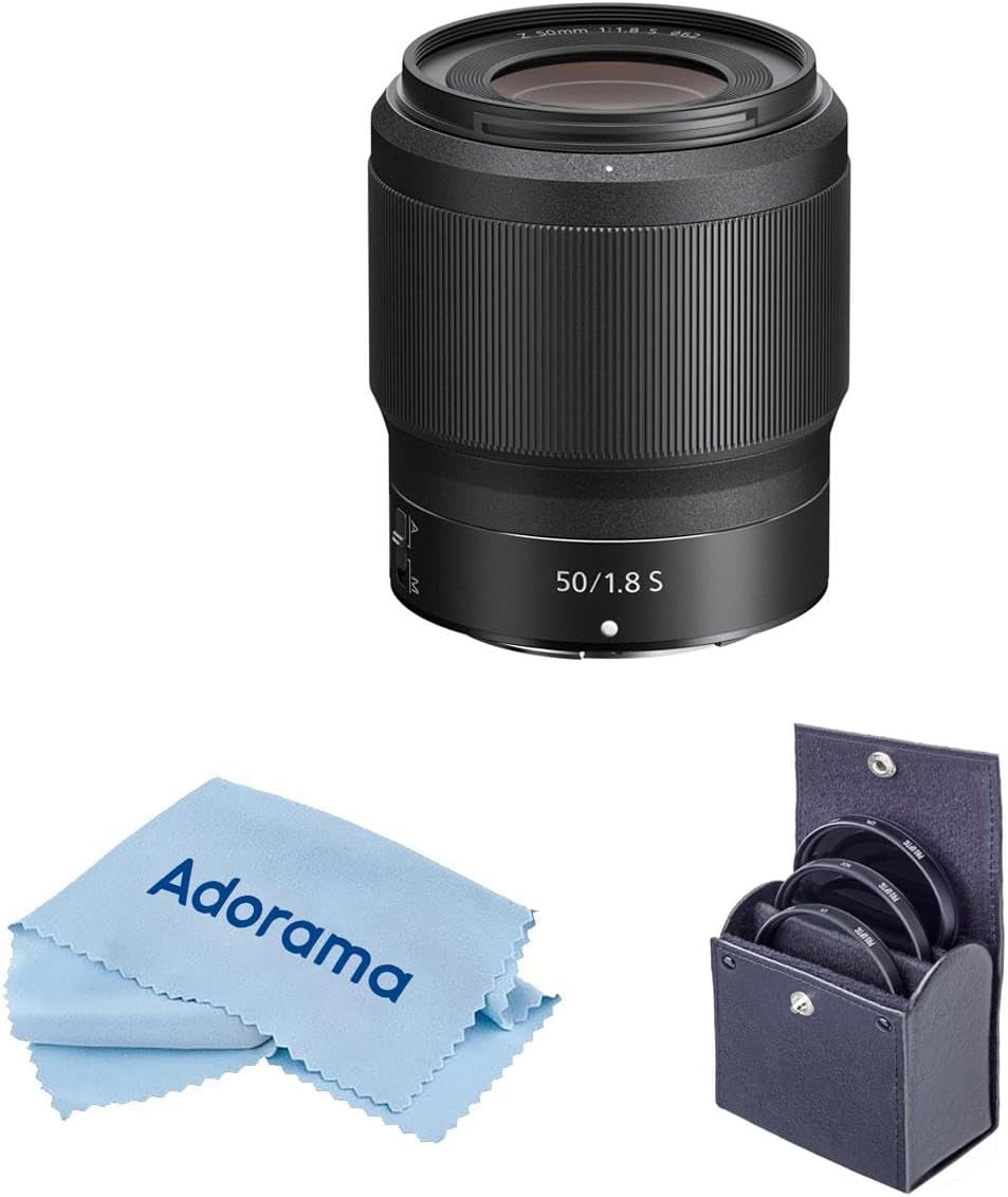 Nikon NIKKOR Z 50mm f/1.8 S Lens, Bundle with ProOptic Pro Digital 62mm Multi Coated UV Slim Filter, Cleaning Kit