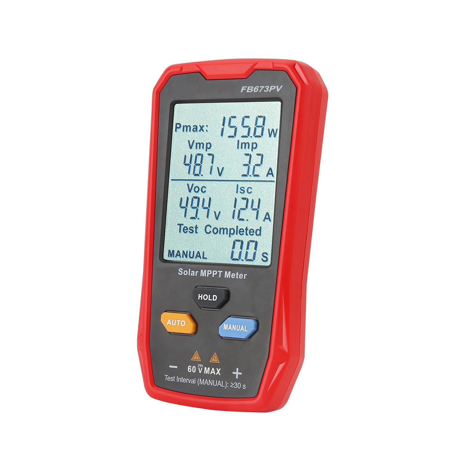 Kit de multímetro fotovoltaico con medidor Solar Mppt, pantalla grande para pruebas solares fotovoltaicas, versátil, 14,2x7,6x2cm con Cable de