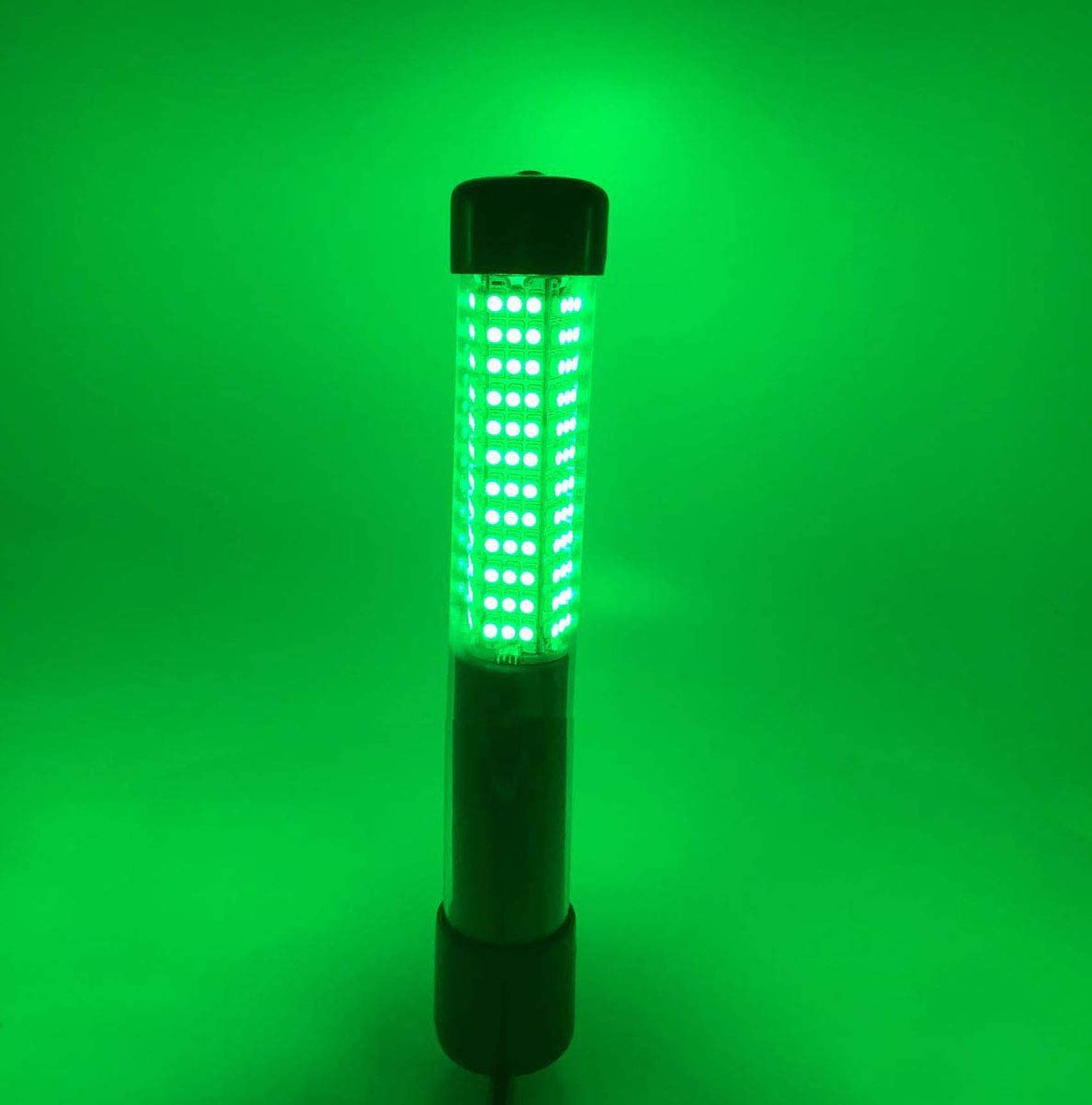 BLUERICE Submersible Fish Finder, Underwater Lure Bait Light, Fish Attracting Lamp, Night Fishing Light, Boat Fishing Light, Pool Light 12V 10.8W 180 LEDs 1080 Luminous IP68 with 5M Cord