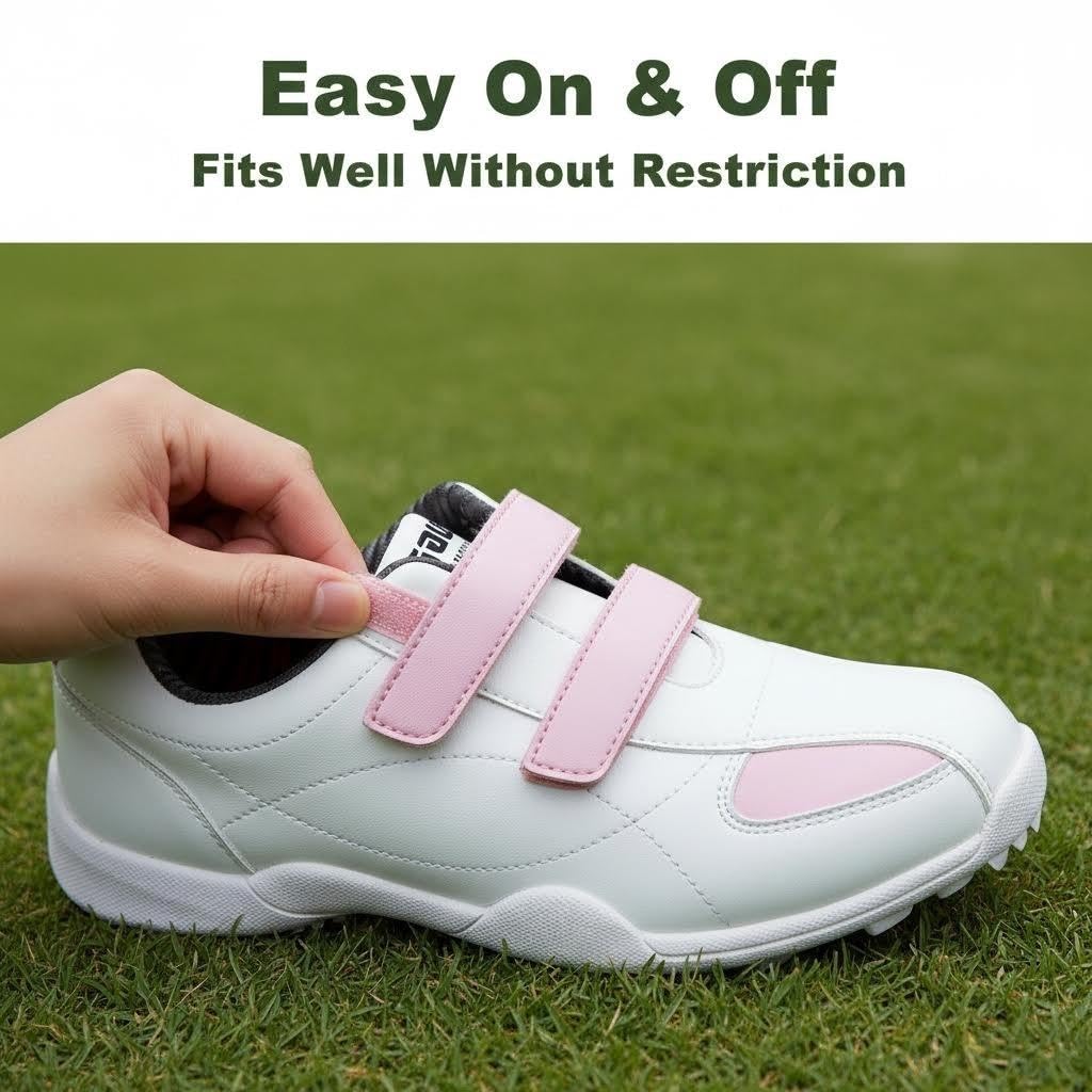 PGM Damen Golfschuhe Wasserdicht Spikeless mit Klettverschluss