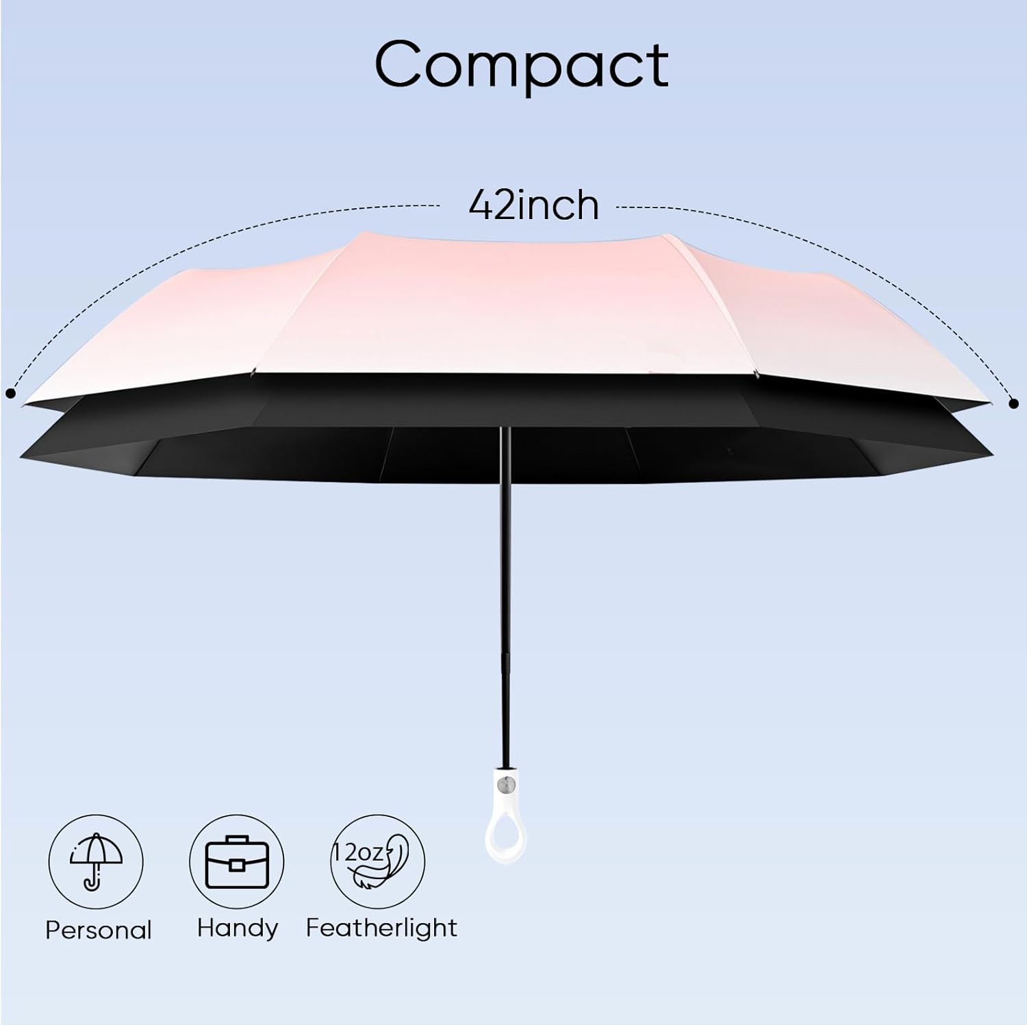 Compact Travel Umbrella - Mini Umbrella for Purse, Small Lightweight & Tiny Design Perfect for Parasol Outdoor Sun & Rain Umbrellas - Image 7