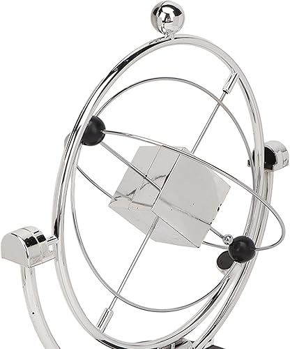 Miniatura 7 de TOPINCN Juguete electrónico de escritorio de movimiento perpetuo Metal ABS magnético cuerpo celestial órbita giratoria modelo hogar decoración de