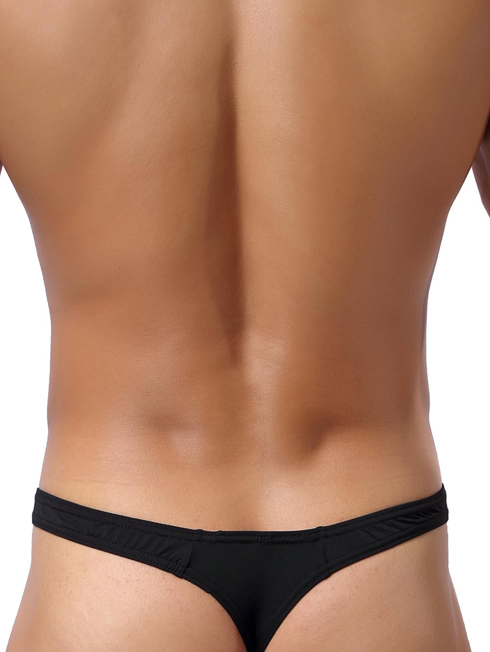 iKingsky Men's Silky Thong Sexy T-Back Mens Underwear Low Rise Stretch Underpanties - Image 4