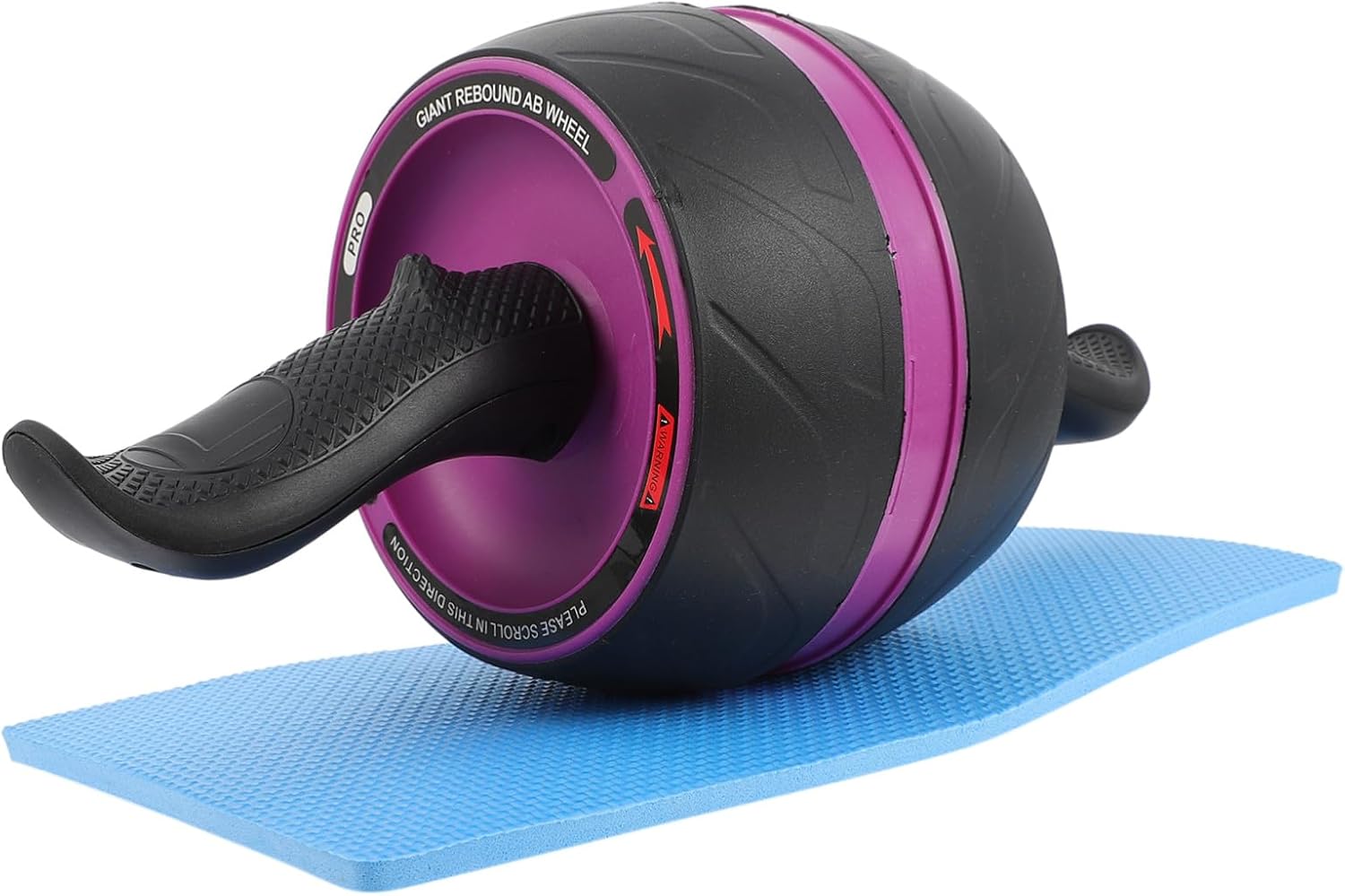 Ab Roller Wheel with Non-slip Mat Silent Movement Core Strength Fitness Equipment for Home Workout Beginners and Advanced Users
