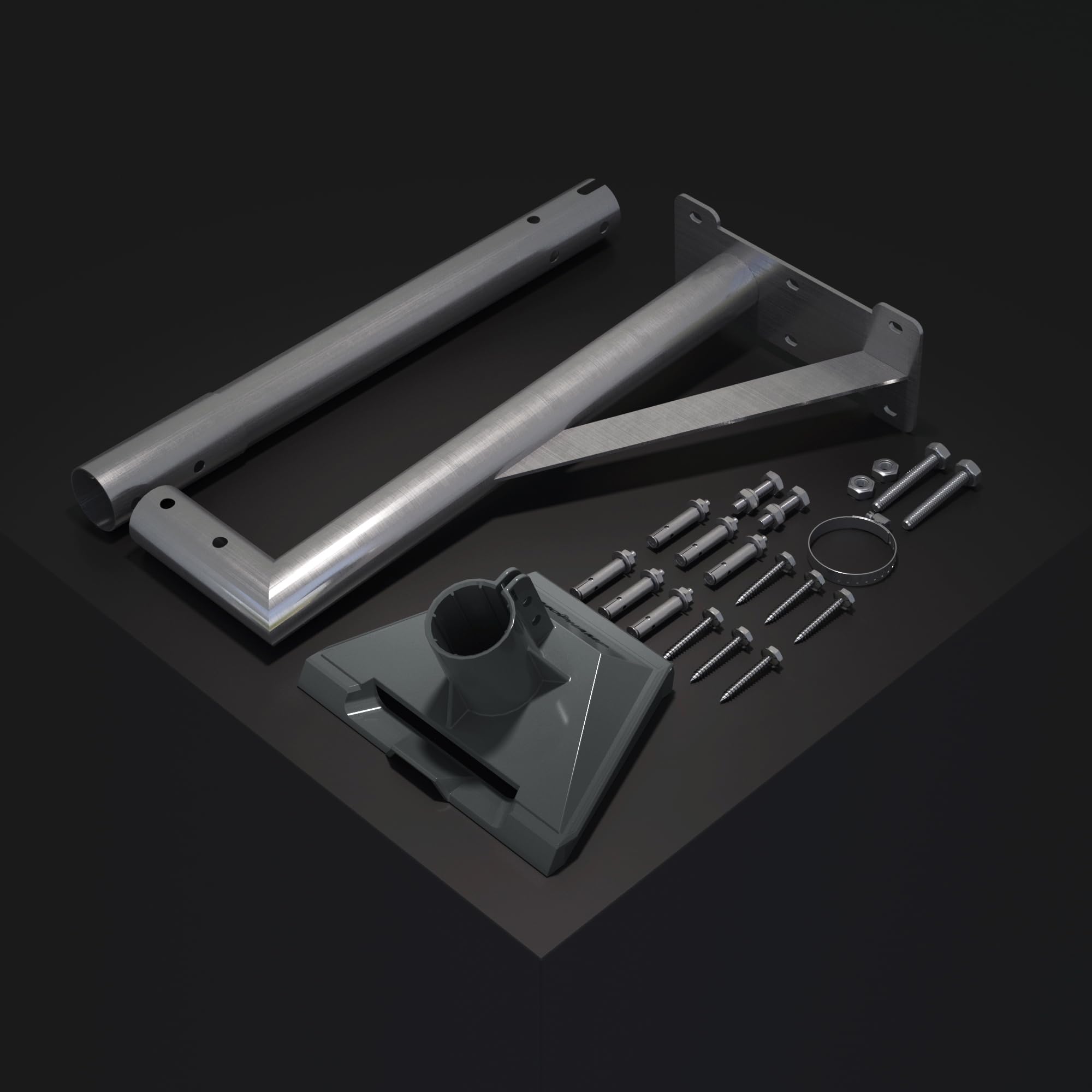 Soporte Starlink Standard 4/4X Gen 3 pared largo con V3 V4 adaptador tubo Estándar Rotatorio 360°