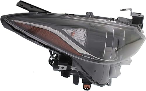 Miniatura 5 de Evan Fischer Faro delantero del lado del conductor y del pasajero para Mazda 3 2014-2016 también se adapta a 3 halógenos deportivos con bombilla(s)