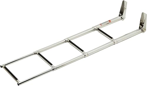 Miniatura 2 de Manifish Escalera de barco de 4 pasos Escalera telescópica de acero inoxidable para embarque de natación Escalera de natación Paso de natación