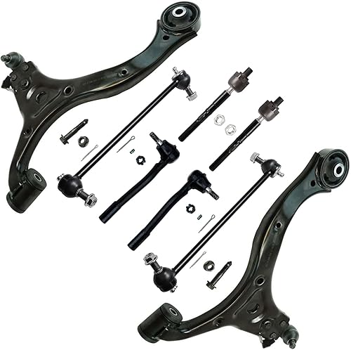Miniatura 605 de Detroit Axle - Kit de brazos de control de extremo delantero RWD para Dodge Ram 03-06 2500 3500, 2 brazos de control superior con rótula 2 varillas