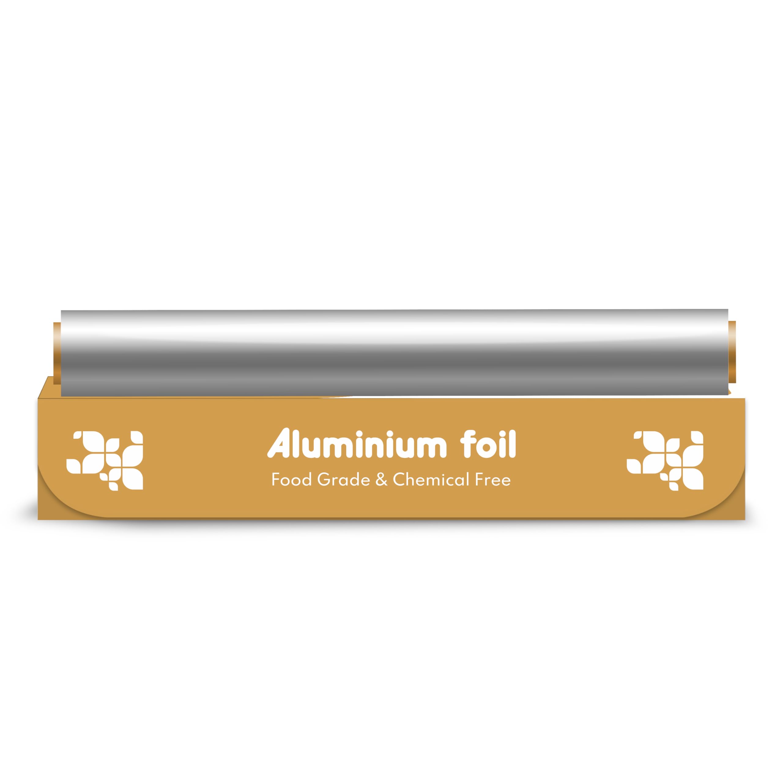 Imvelo Aluminium Foil Paper | 11 Micron Wrapping Paper | Aluminium Foil for Food Packing | Suitable for Cooking, Baking, Grilling and Serving Foods | Aluminium Foil (18 Mtr, Pack of 1) (B0D96JL3VV) Amazon Price History, Amazon Price Tracker