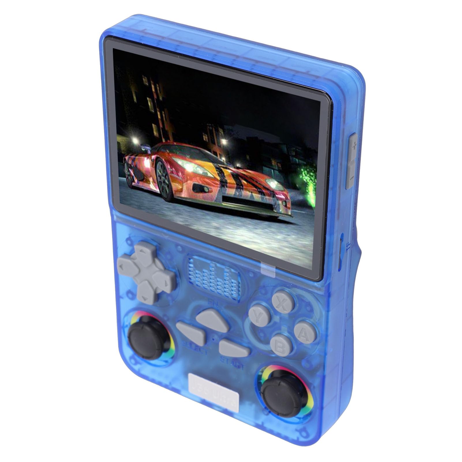 Generic Console di Gioco retrò WiFi Portatile Memoria da 64 GB Batteria a Lunga Durata Schermo da 4 Pollici per Viaggi (BLUE)