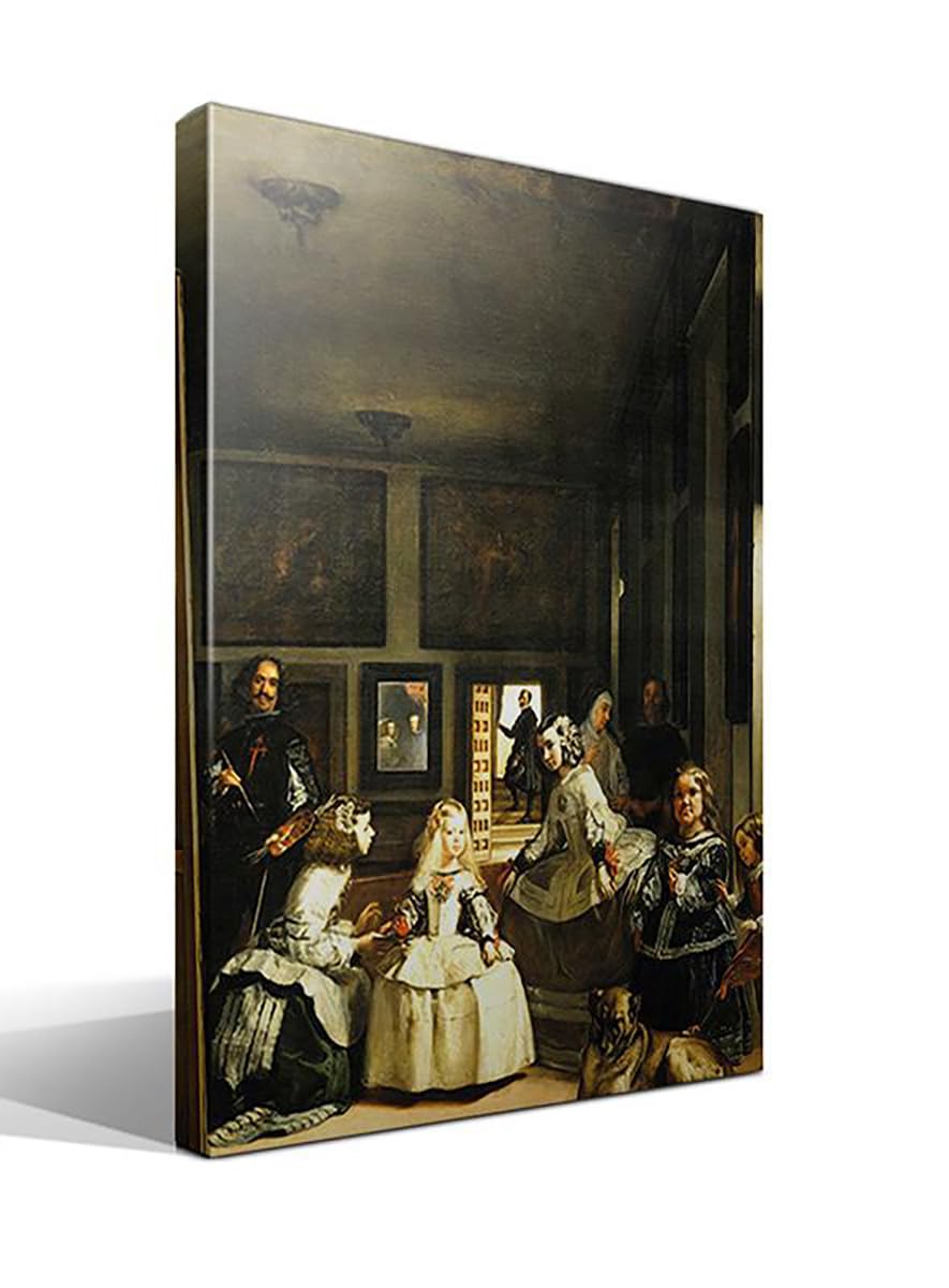 Las Meninas | Diego Velázquez | Barroco | Cuadro Canvas Wall Art | Impresión Giclée lienzo algodón puro | Bastidor 3cm | 55x75cm