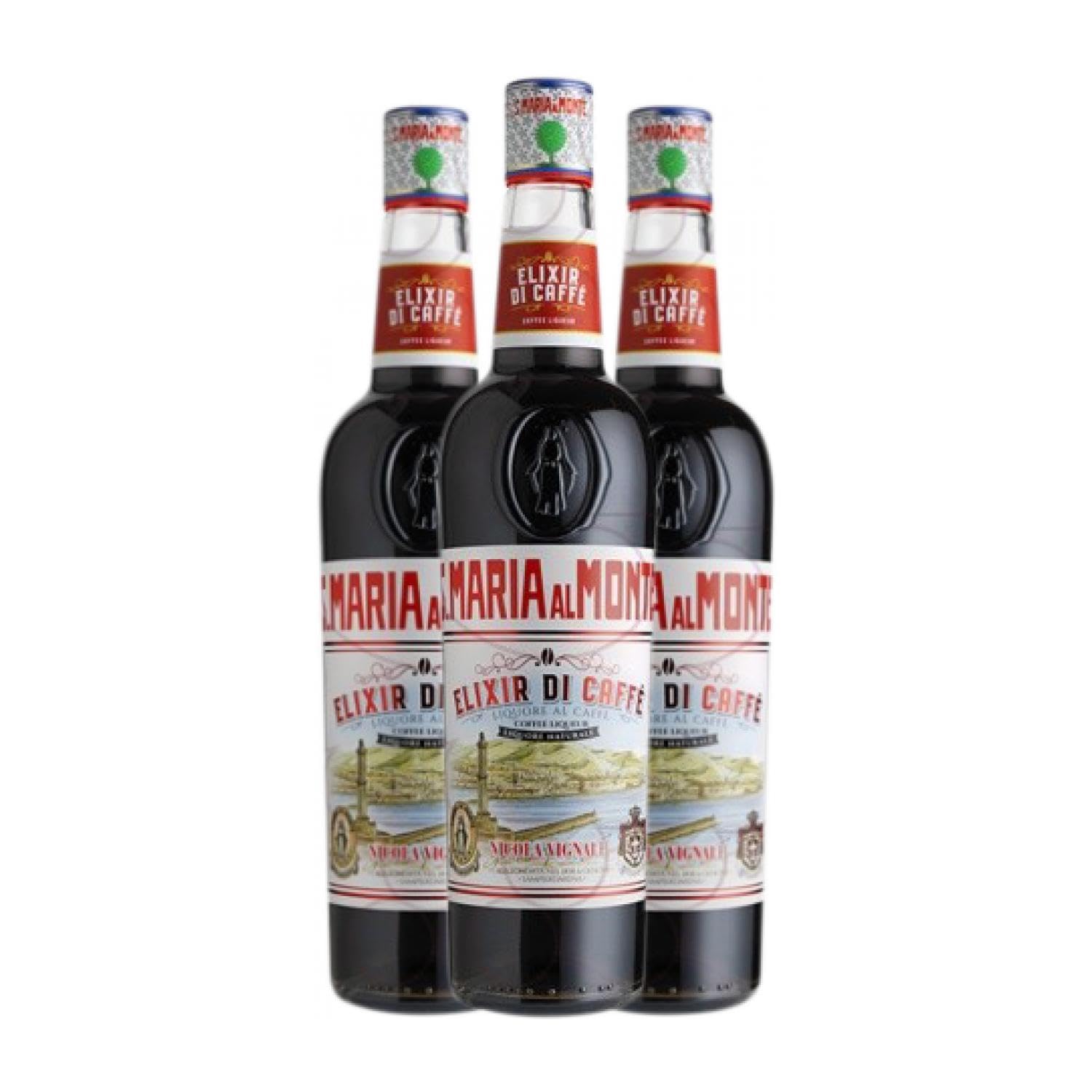 Licores Santa María al Monte. Elixir di Caffé Coffee Liqueur 70 cl (Caja de 3 Botellas de 70 cl)