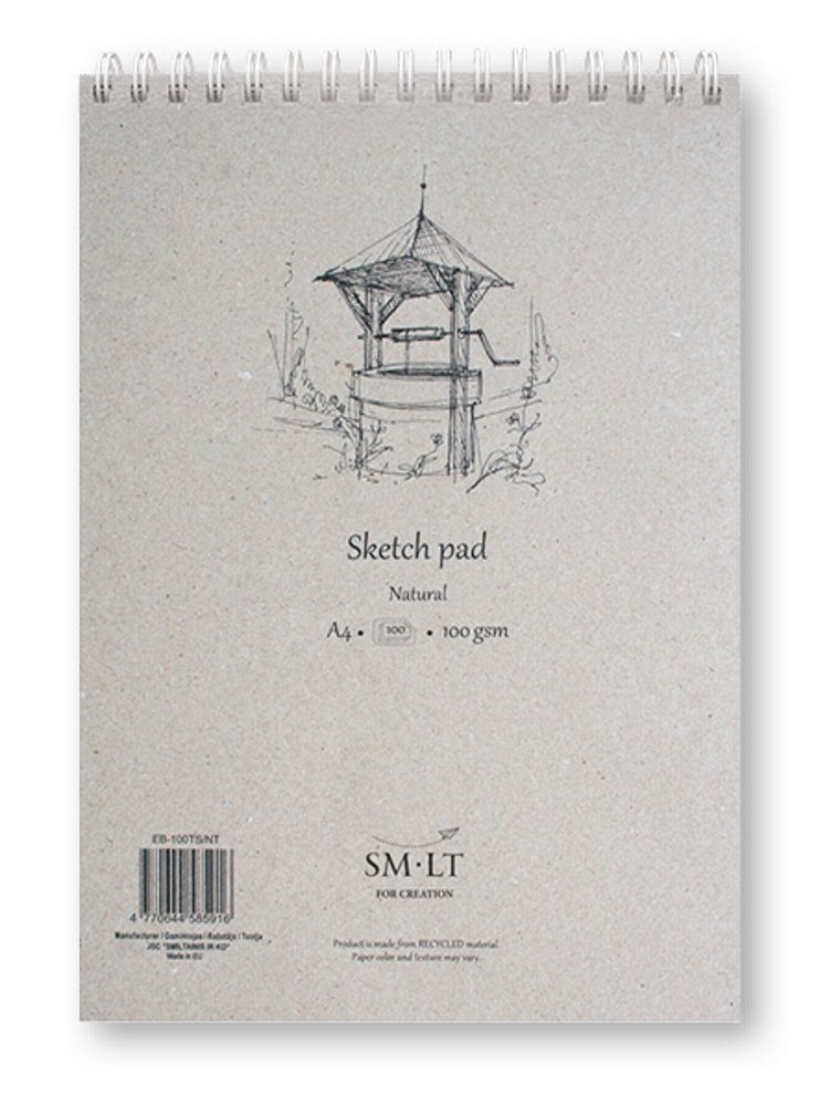SM. LT 42T4804 100TS/NT A3 Sketch Pad (100 Sheets) 100 GSM, Natural