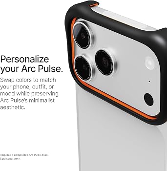 Arc Pulse Arc Impact Inlay Compatible for iPhone 17 Pro Case (6.3 Inch) Shock-Absorbing Elastomer Insert, Adhesive-Free Easy Fit, Enhanced Drop Protection