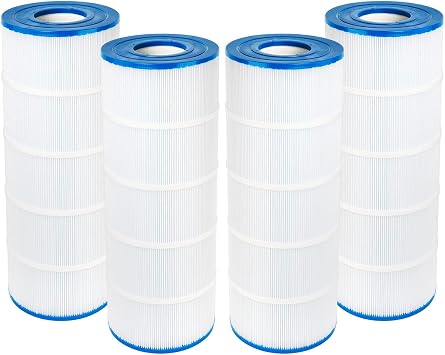 WuYan 4pcs PA120 Pool Filter Compatible with Hayward C1200, CX1200RE, PA120,for Unicel C-8412, for Filbur FC-1293,for Clearwater II 125,120 Sq. Ft Cartridge