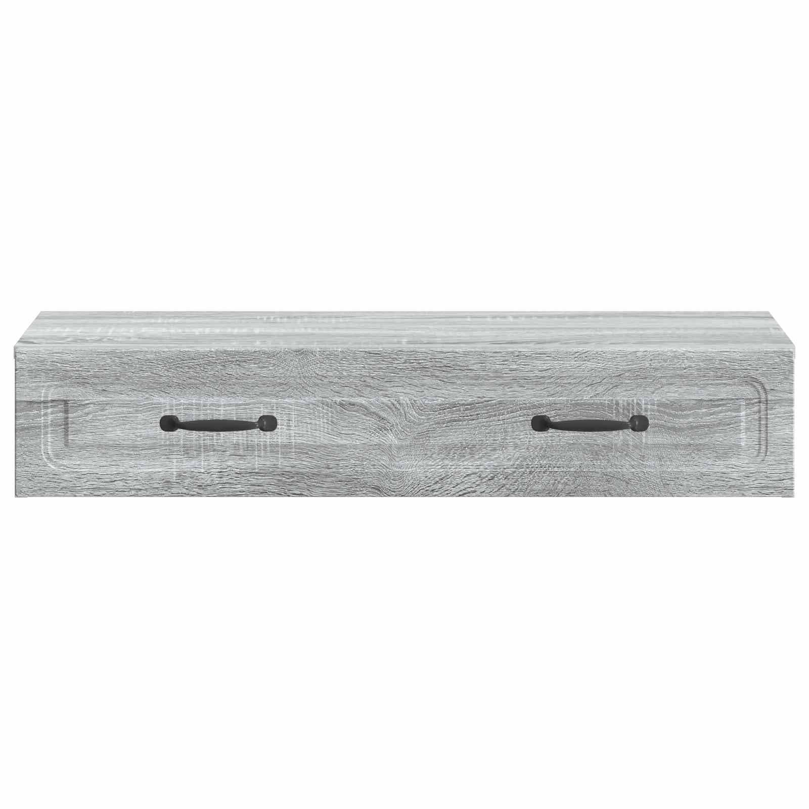Sonoma szara szafka do przechowywania, 87,5 x 34,5 x 17 cm, z regulowanymi półkami i zamykanymi drzwiami, łatwa do czyszczenia, wykonana z drewna inżynieryjnego, do salonu lub biura.