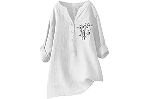 Stylish Loose-Fit Button Down Blouse with Elegant Stand Collar