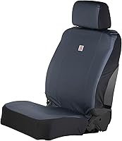 Vista 8 de Carhartt Funda de asiento de cubo ajustada universal de lona duck de nylon, protección duradera del asiento con Rain Defender, individual, negro