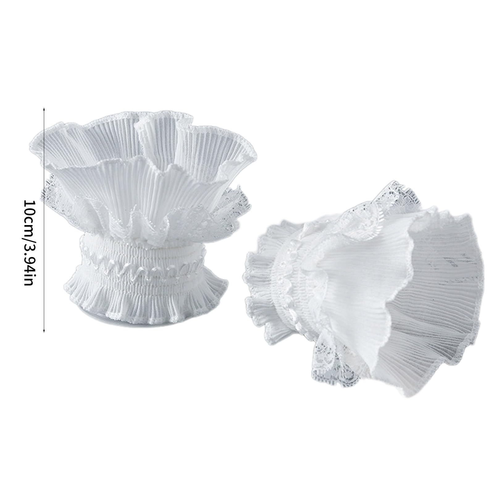 Amazon.co.jp: 女性用装飾手首カフス 伸縮性のある袖口 レース飾り