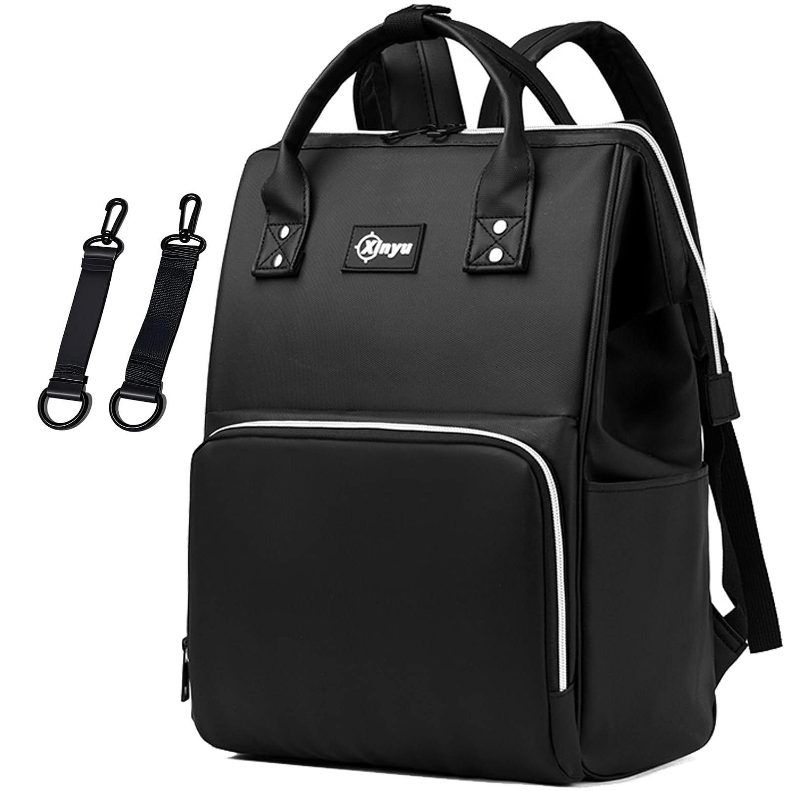 Bestele Nappy Changing Backpacks, Waterproof Baby Diaper Bag with Insulated Pockets, Rucksack Large Nappy Bag Diaper Back Pack for Dad and Mom with stroller straps