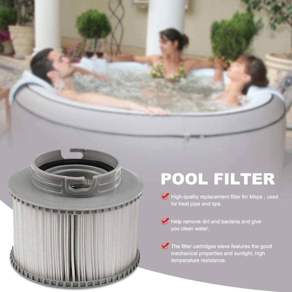 MYAYD Para filtros Whirlpool, 2 piezas de repuesto MSPA filtros para piscinas hinchables MSPA FD2089, filtro de piscina para submarinos calientes y spa, versión mejorada