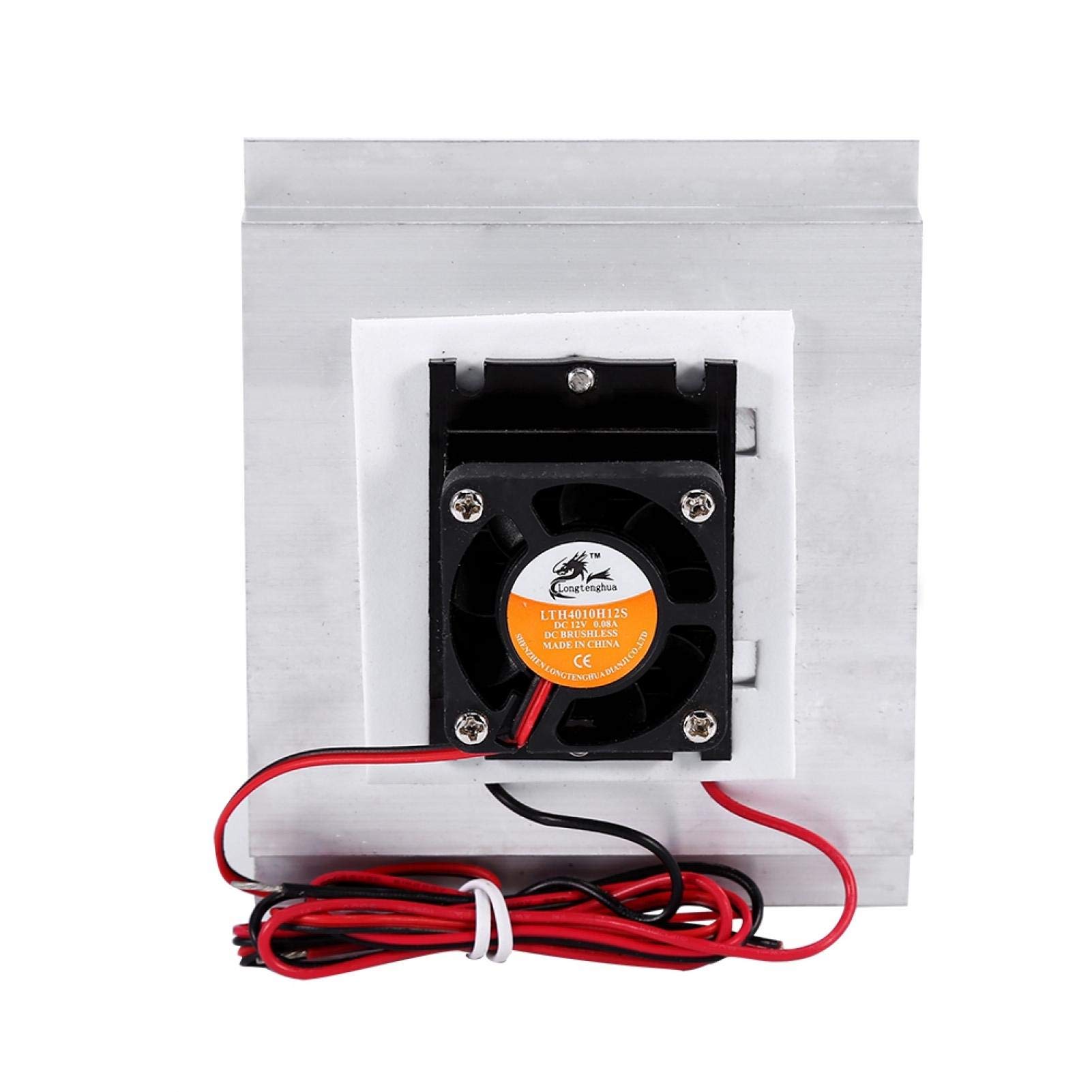 Akozon Peltier termoeléctrico Kit de de refrigeración de semiconductores de refrigeración Kit de ventilador de bricolaje Enfriador necesita 12V DC 6A Power