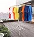 exilot Foldable Portable Space Saving Clothes Drying Rack, Heavy Duty Stainless Steel Laundry Drying Racks, Adjustable High Capacity Garment Rack, with Windproof Hooks.