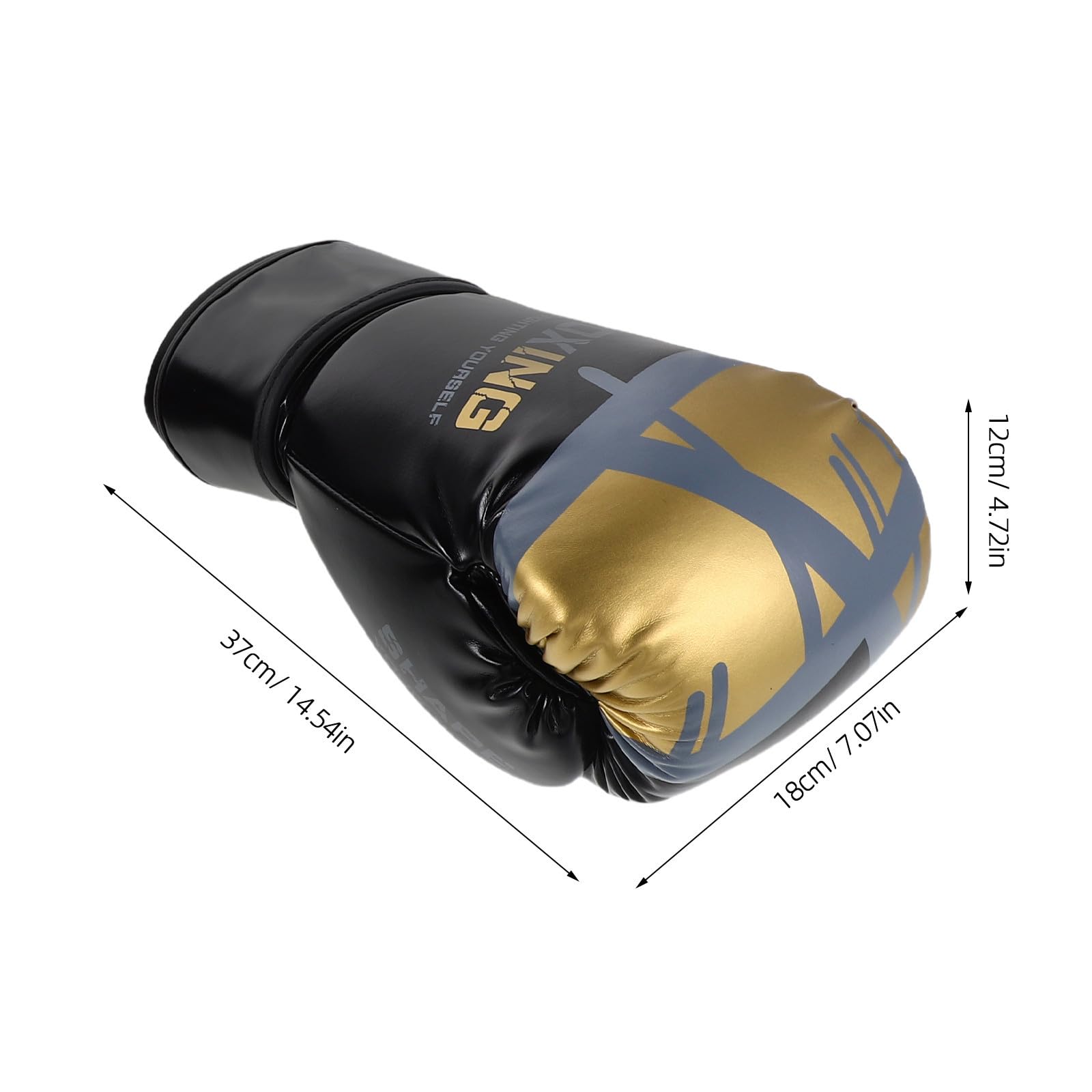 Guantoni da Boxe da Allenamento Uomo Adulti in Pu Nero | Supporto Polso Affidabile, Regolazione Rapida e Sicura, Traspiranti per Kickboxing e Sacco Pesante