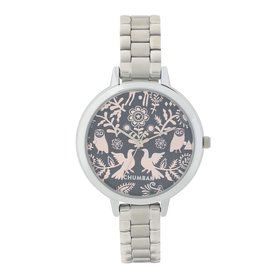 TEAL BY CHUMBAK Round Dial Analog Watch for Women|Floral Birds Collection| Watch & Jewellery Sets|Gifts for Women/Girls/Ladies |Stylish Fashion Watch for Casual/Work - Pink (B084VQ8GS1) Amazon Price History, Amazon Price Tracker