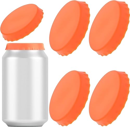 Tapas de latas de soda, jugo de soda, cerveza, antiderrames, de silicona, protector de lata, se adapta a un protector estándar de latas de soda