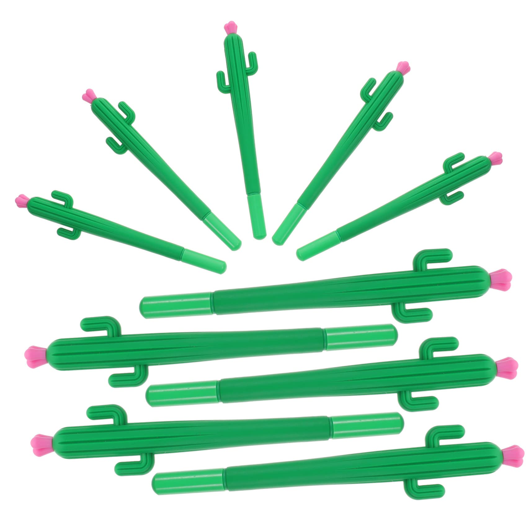 Tofficu 4 Ensembles Lot De 4 Stylos À Base D'Eau En Forme De Cactus Stylo Gel En Forme De Cactus Mignon Encre Noire Recharge De Stylo À Encre Stylo À Bille 10 pièces * 4
