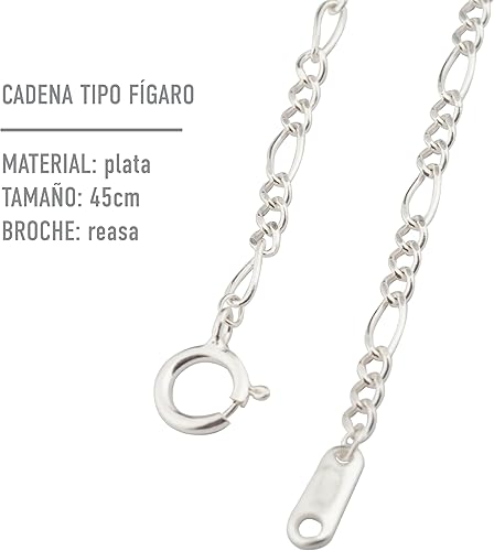 Miniatura 14 de TAMI Collar de plata con flor prensada (4 Leaf Clover)