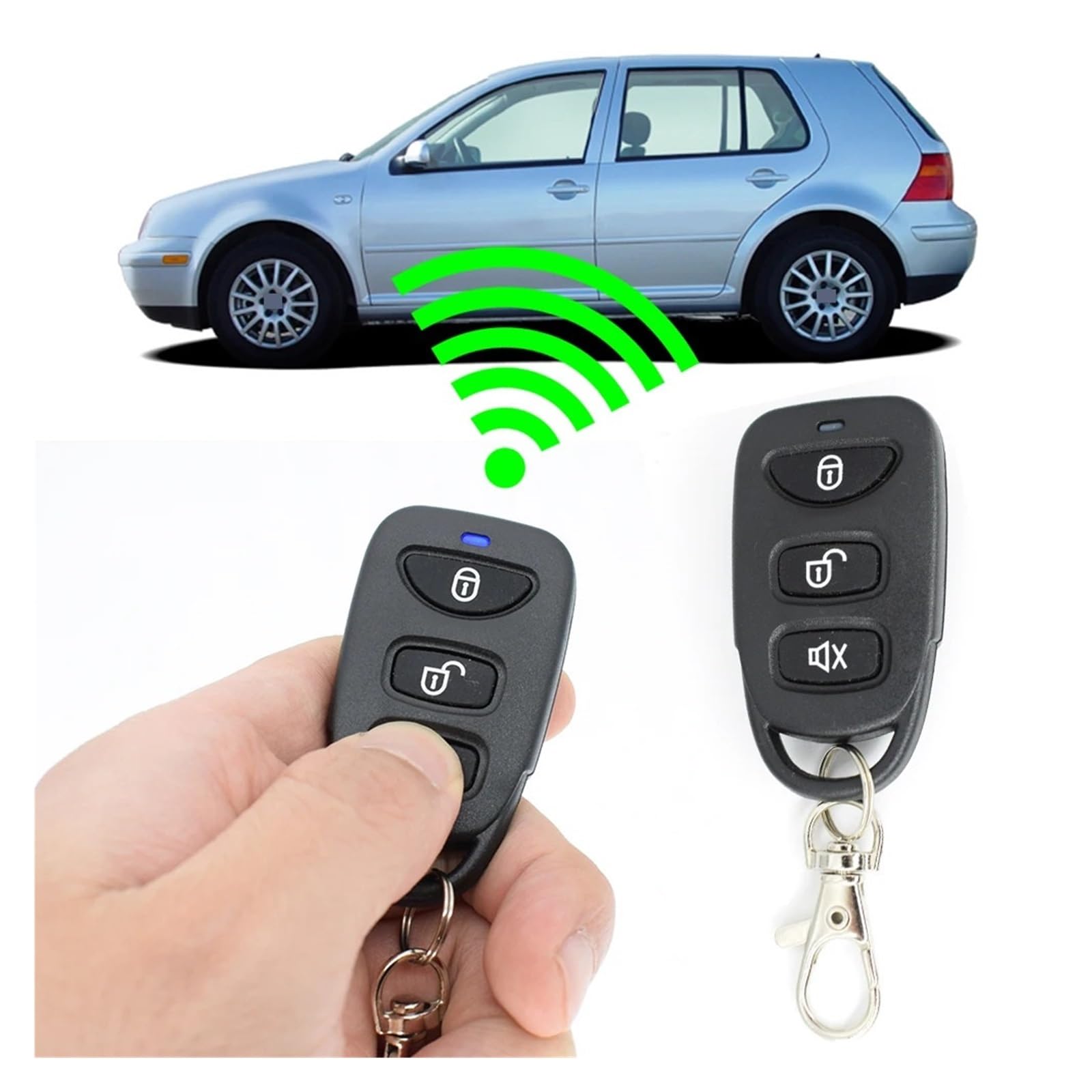 Cerradura Central Universal con Sistema De Motor, Alarma Coche, Control Remoto, Bloqueo Puerta Automático, Dispositivo Centralizado, Entrada Sin Llave Antirrobo