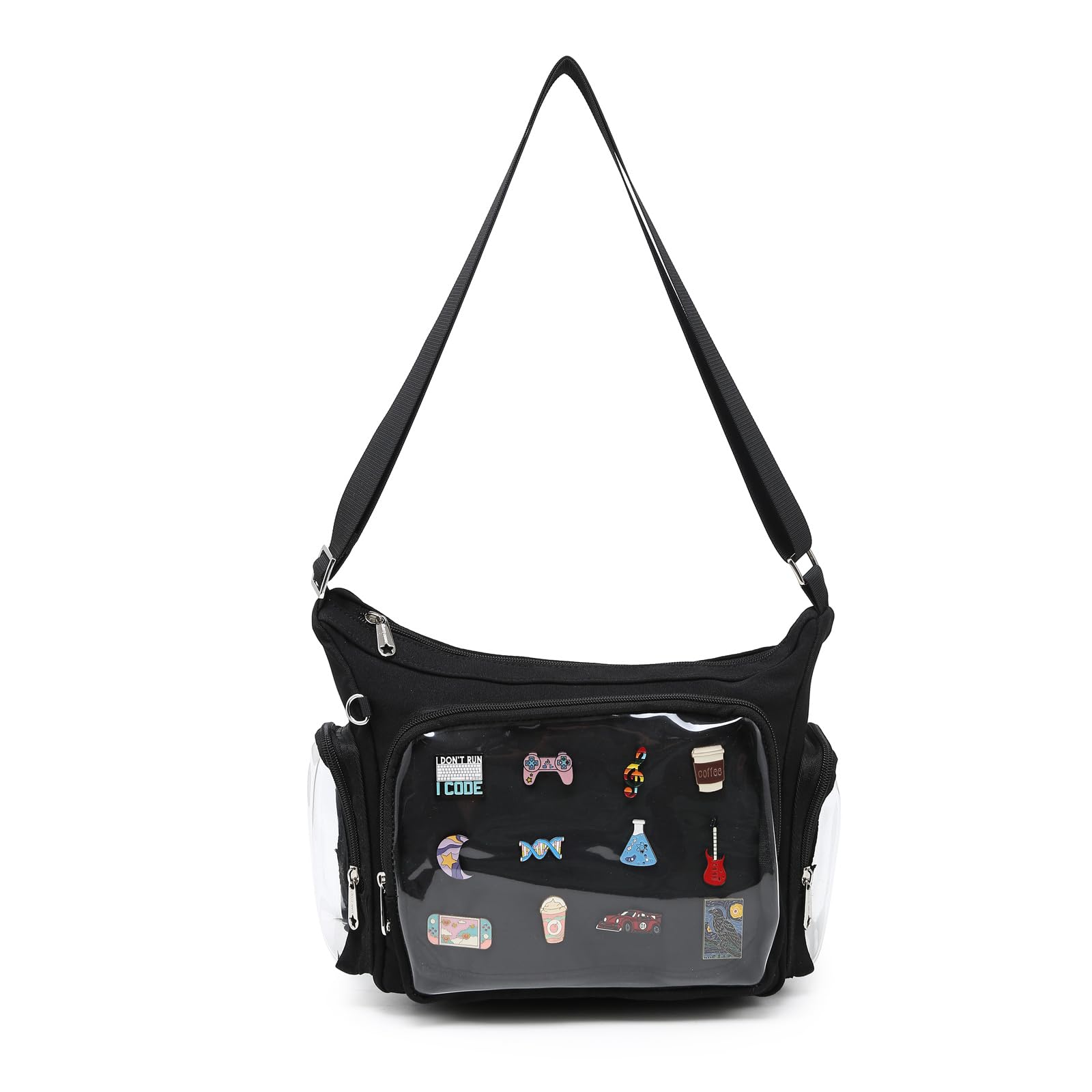 cherry sauce Canvas Ita Bag Satchel Shoulder Crossbody Bag for Anime Pins Display-picture-11