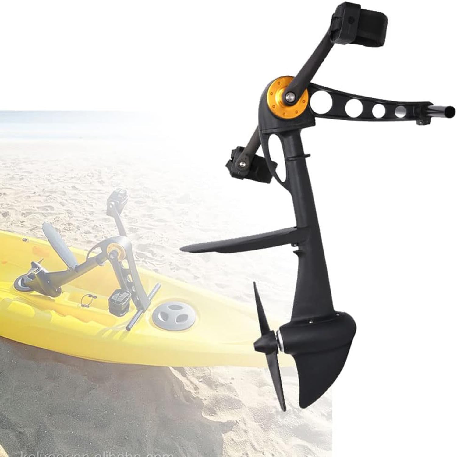 LSHFYV Kayak Foot Pedal Propulsion System, Kayak Pedal Drive Kit Universal, Complete Kayak Pedal Drive Kit, Kayak Foot Pedals, All-in-One Foot Pedal Propulsion System, For Inflatable Fishing Boats
