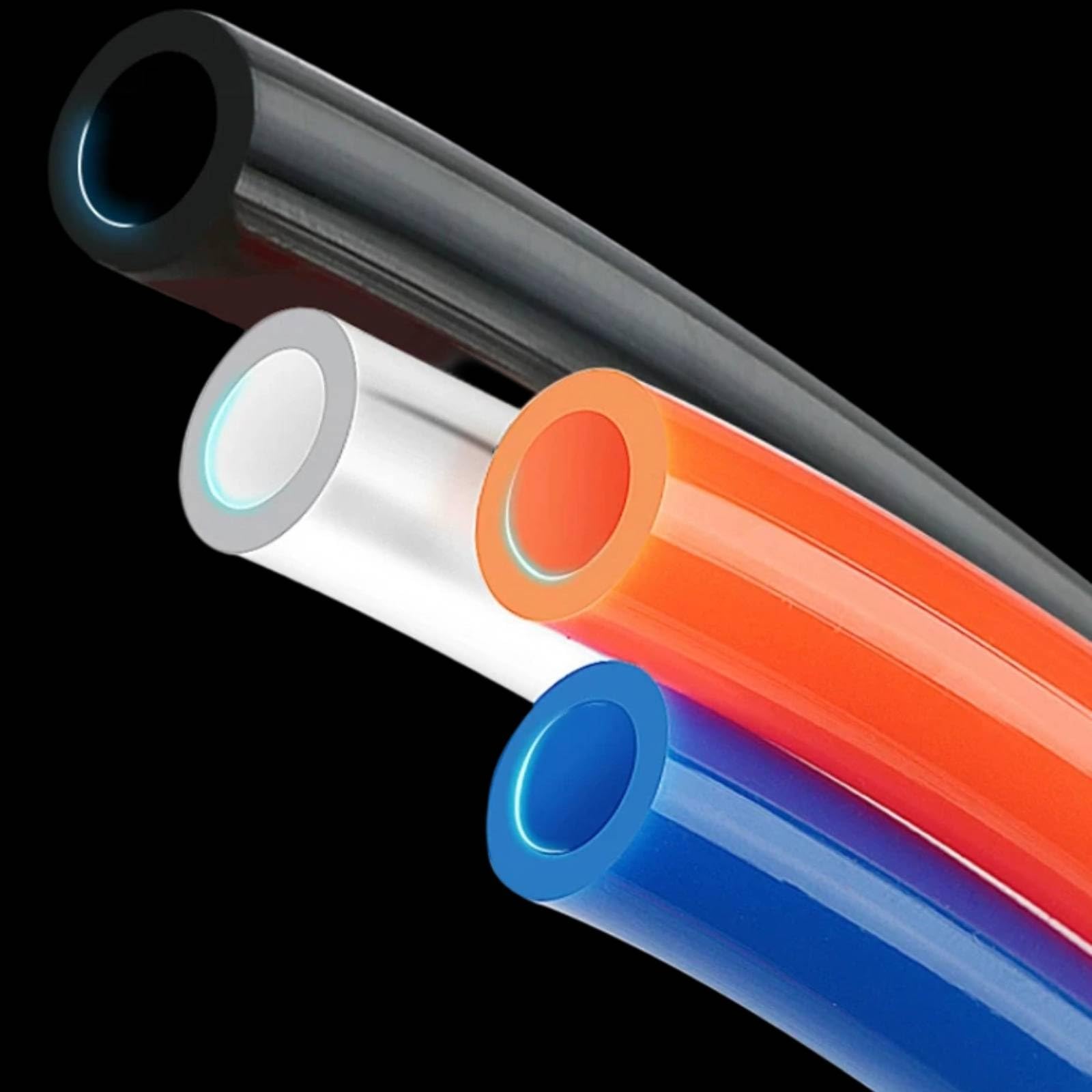 predolo Tubo PU a Spirale Resistente Alla Pressione Tubo Spiralato in Poliuretano Termotollerante per Professionisti, Artigiani, Impianti Pneumatici, Officina, Trasparente